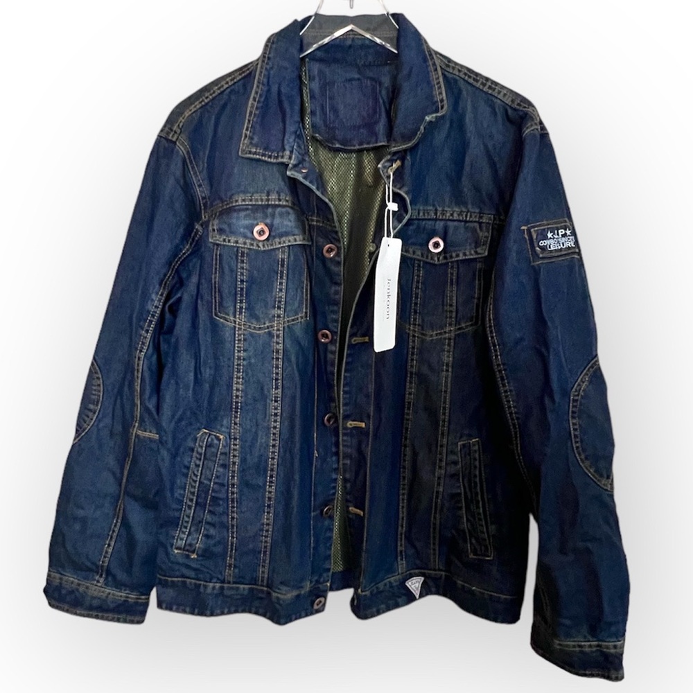 Jenkoon Fashion Denim Jacket Size Large Outdoor American Legend Fashion✨